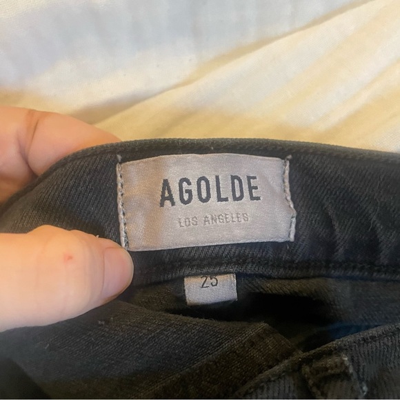 $168 Agolde Toni Black Jeans - Picture 6 of 9